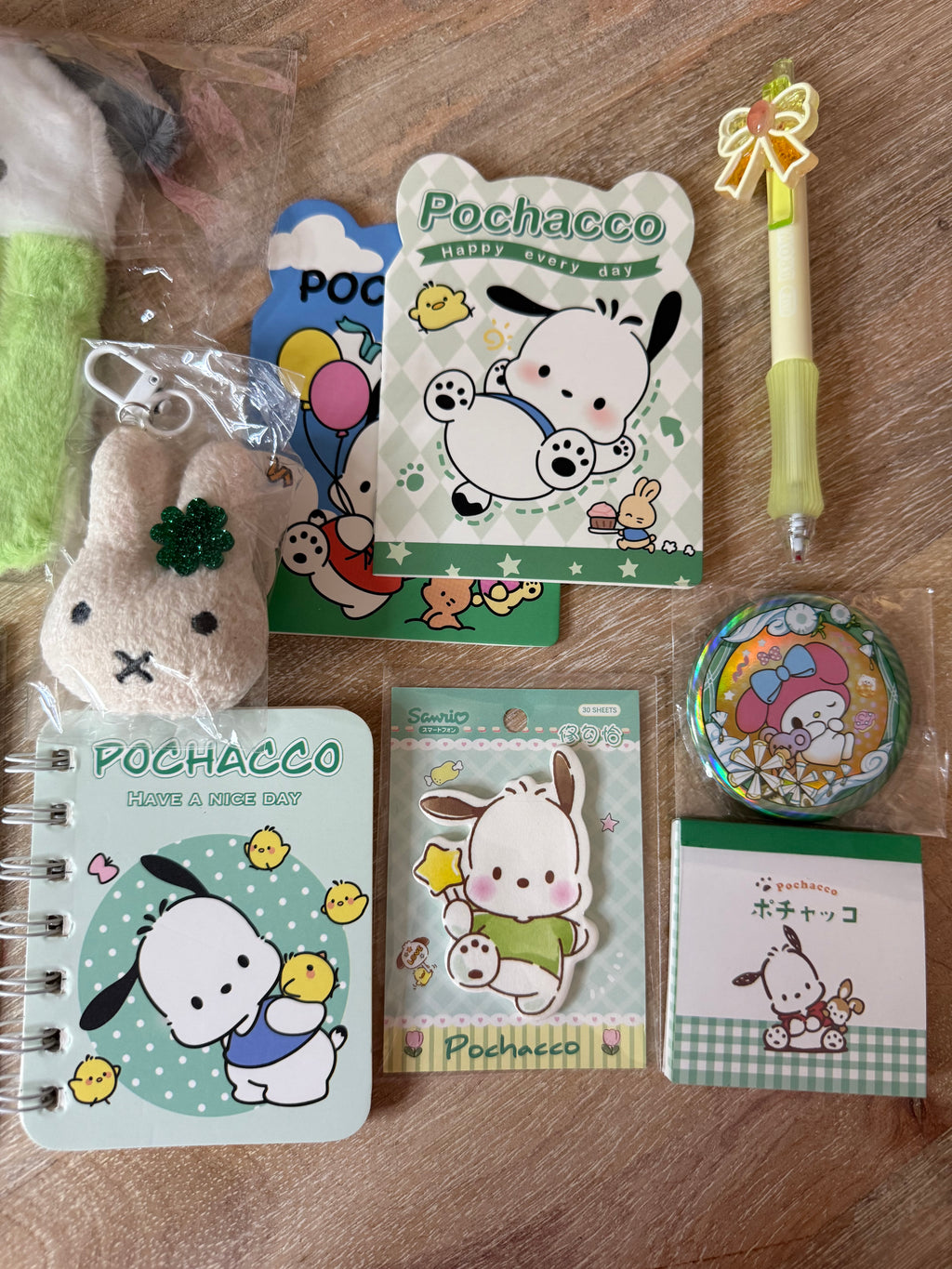 Matcha Mini Stationary Box + GIFT ✧ SMALL - Pochacco Green Box