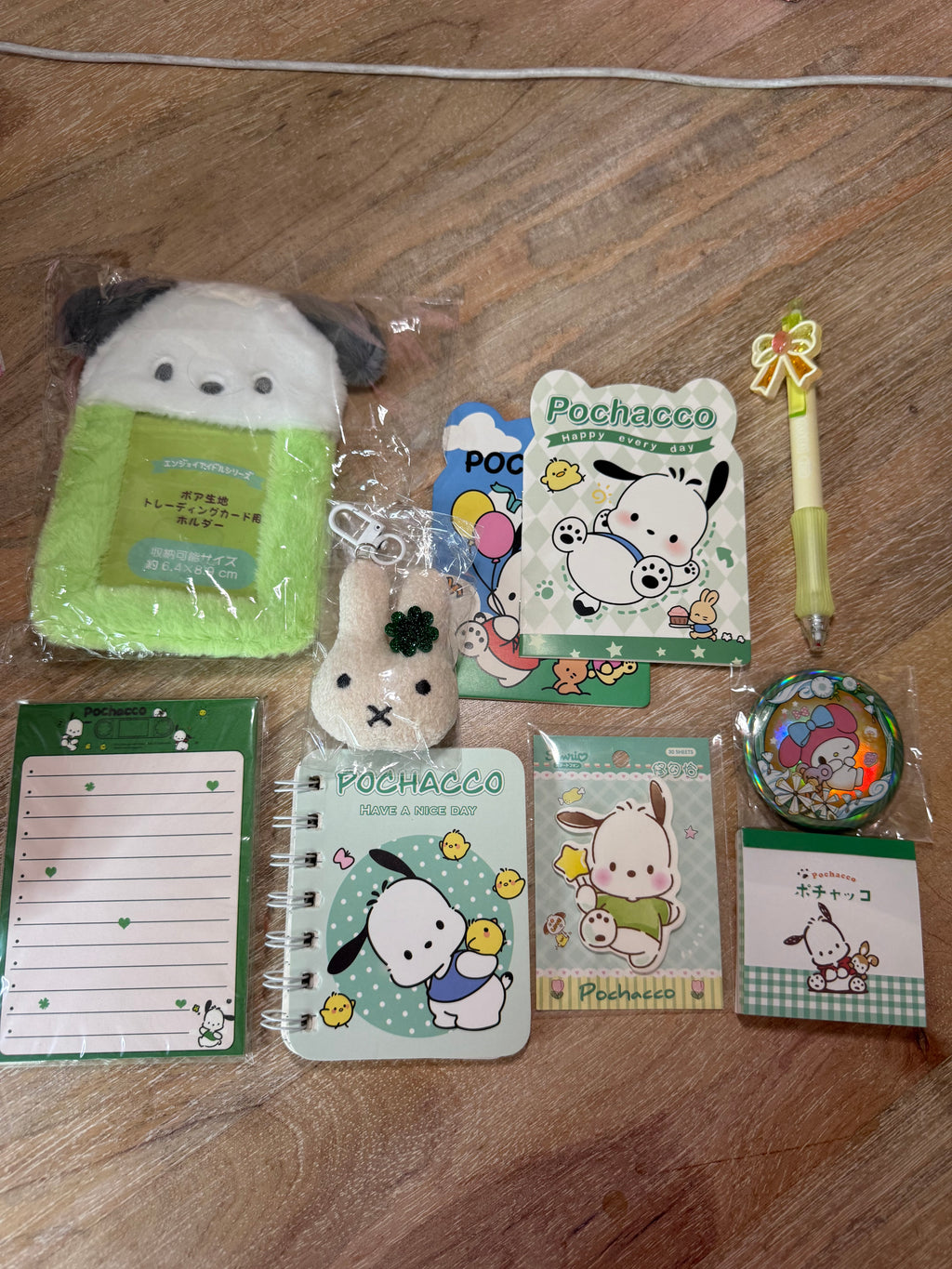 Matcha Mini Stationary Box + GIFT ✧ SMALL - Pochacco Green Box