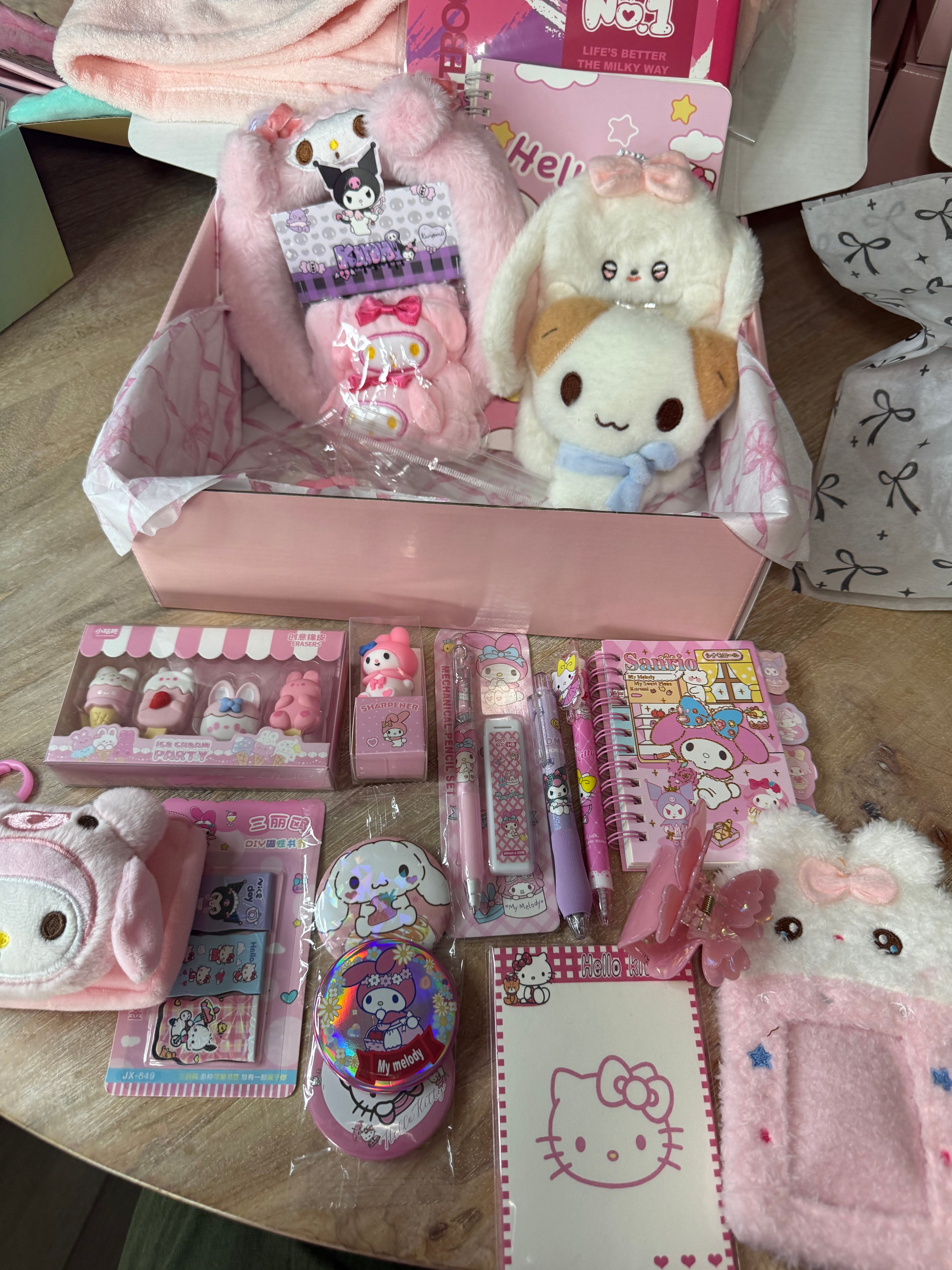 Pink Milky Way Box ✧ LARGE - Sweet Piano, MyMelody, Hello Kitty
