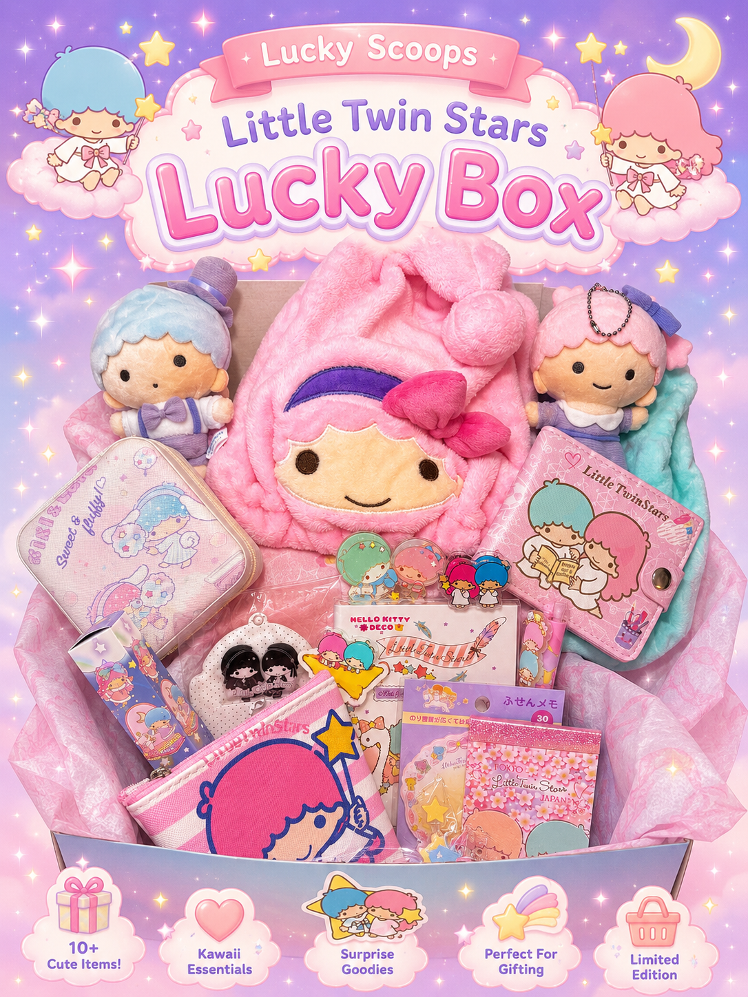 Little Twin Stars Lucky Box ✧MEDIUM Deluxe  ✧