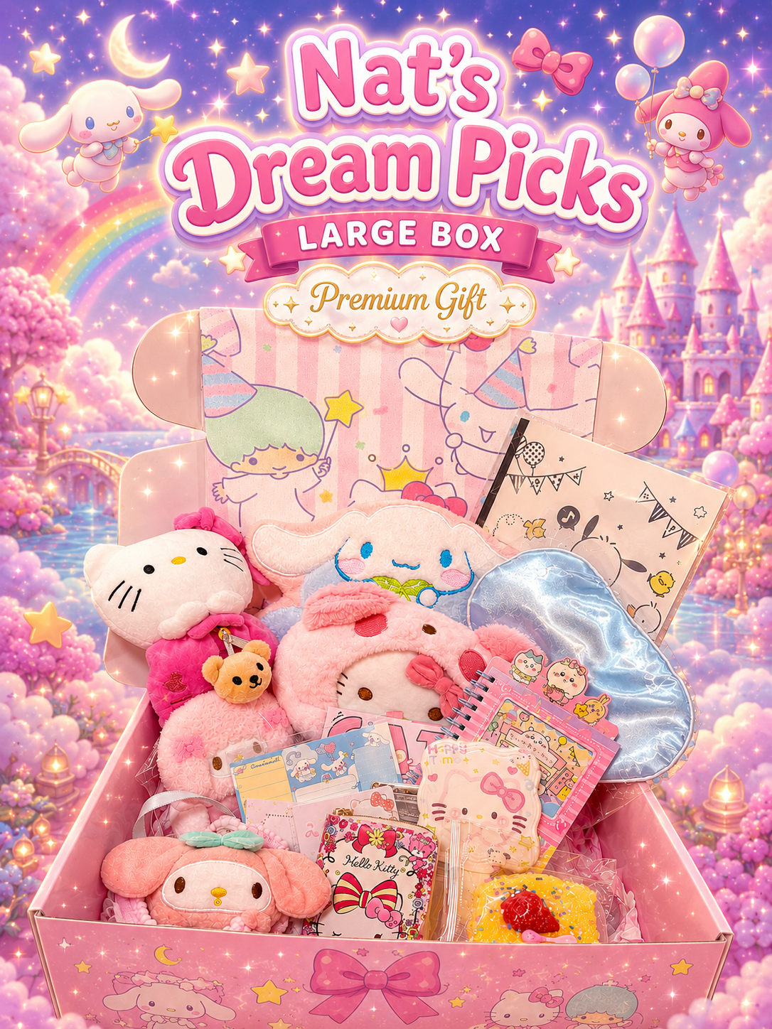 Nat’s Dream Picks ✧ LARGE Hello Kitty & Friends Cute Mania