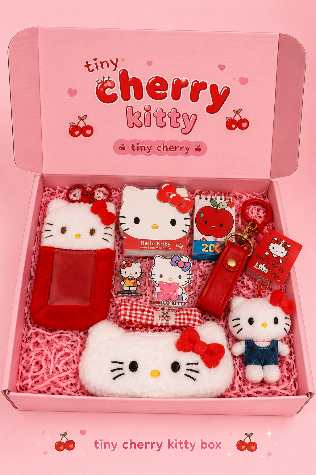 Tiny Cherry Kitty Box ✧ SMALL