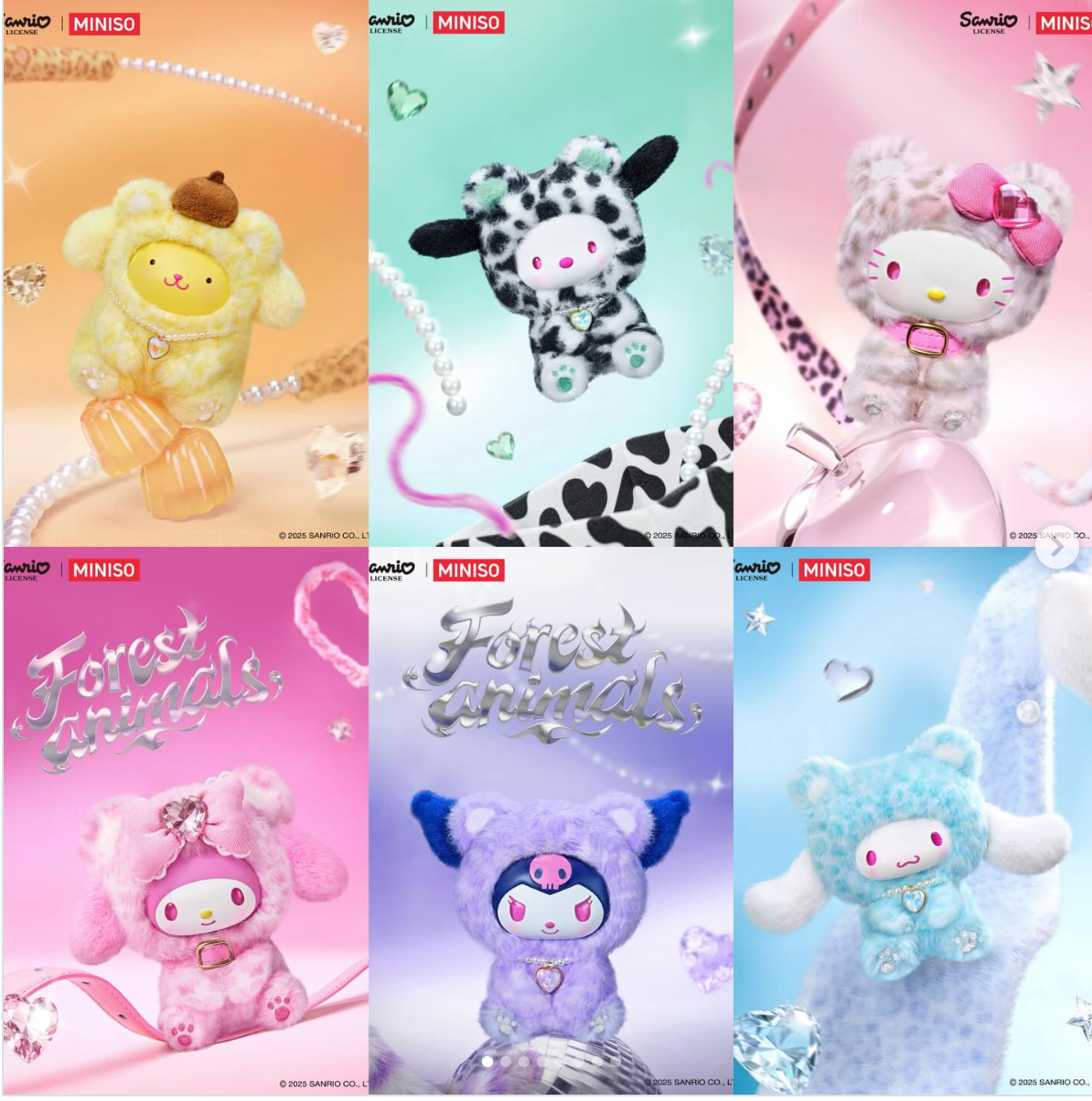 Miniso x Sanrio Forest Animal Friends Series | Mystery Blind Box Full Set